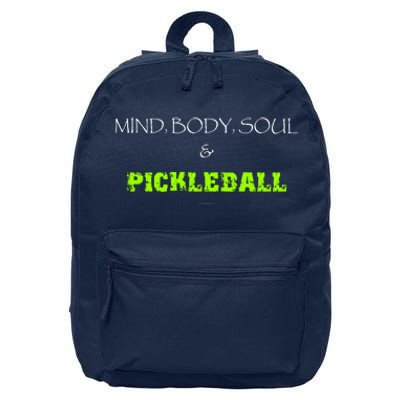 Mind Body Soul Pickleball 16 in Basic Backpack