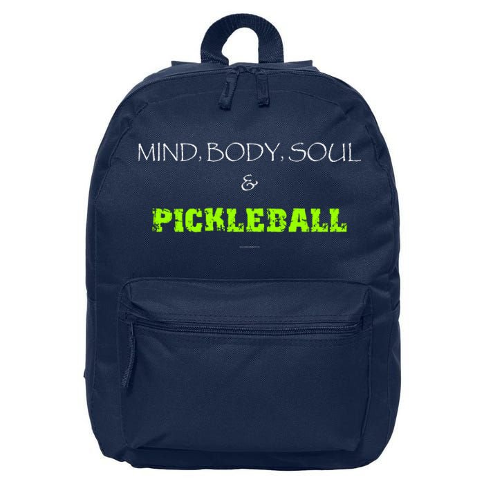 Mind Body Soul Pickleball 16 in Basic Backpack