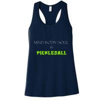 Mind Body Soul Pickleball Women's Racerback Tank