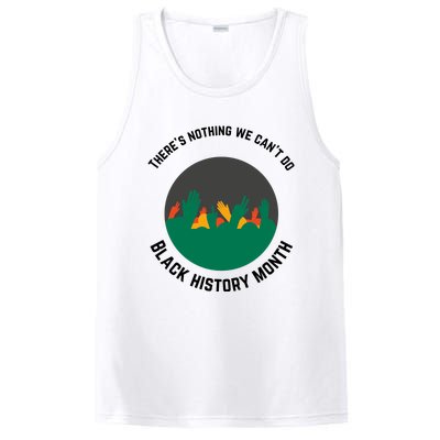 Motivational BHM Slogan ''There Is Nothing We Can't DoBlack History Month Quote PosiCharge Competitor Tank