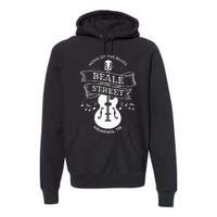 Memphis Beale Stree TN Blues Music Gift Premium Hoodie