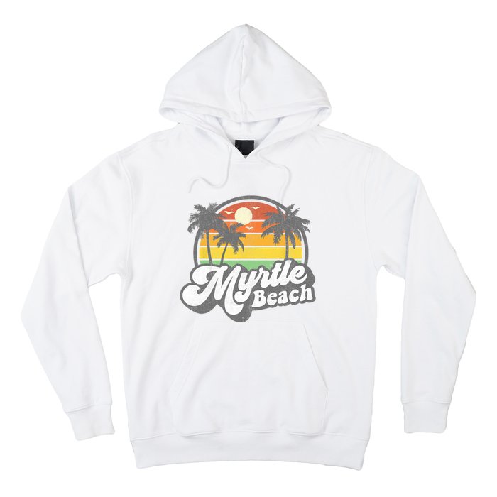 Myrtle Beach South Carolina Retro 70s Vintage Vacation Gift Hoodie