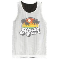 Myrtle Beach South Carolina Retro 70s Vintage Vacation Gift Mesh Reversible Basketball Jersey Tank