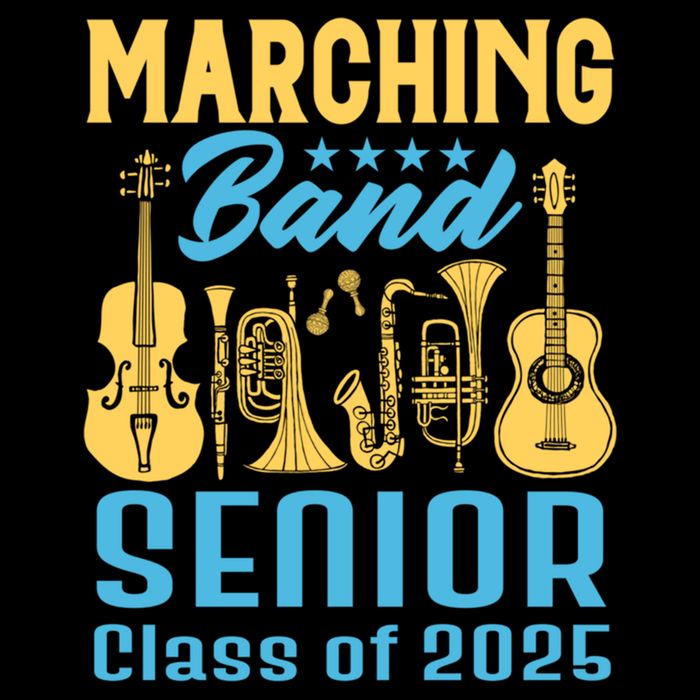 Marching Band Senior 2025 Musician Graduation Party Funny Gift Drawstring Bag