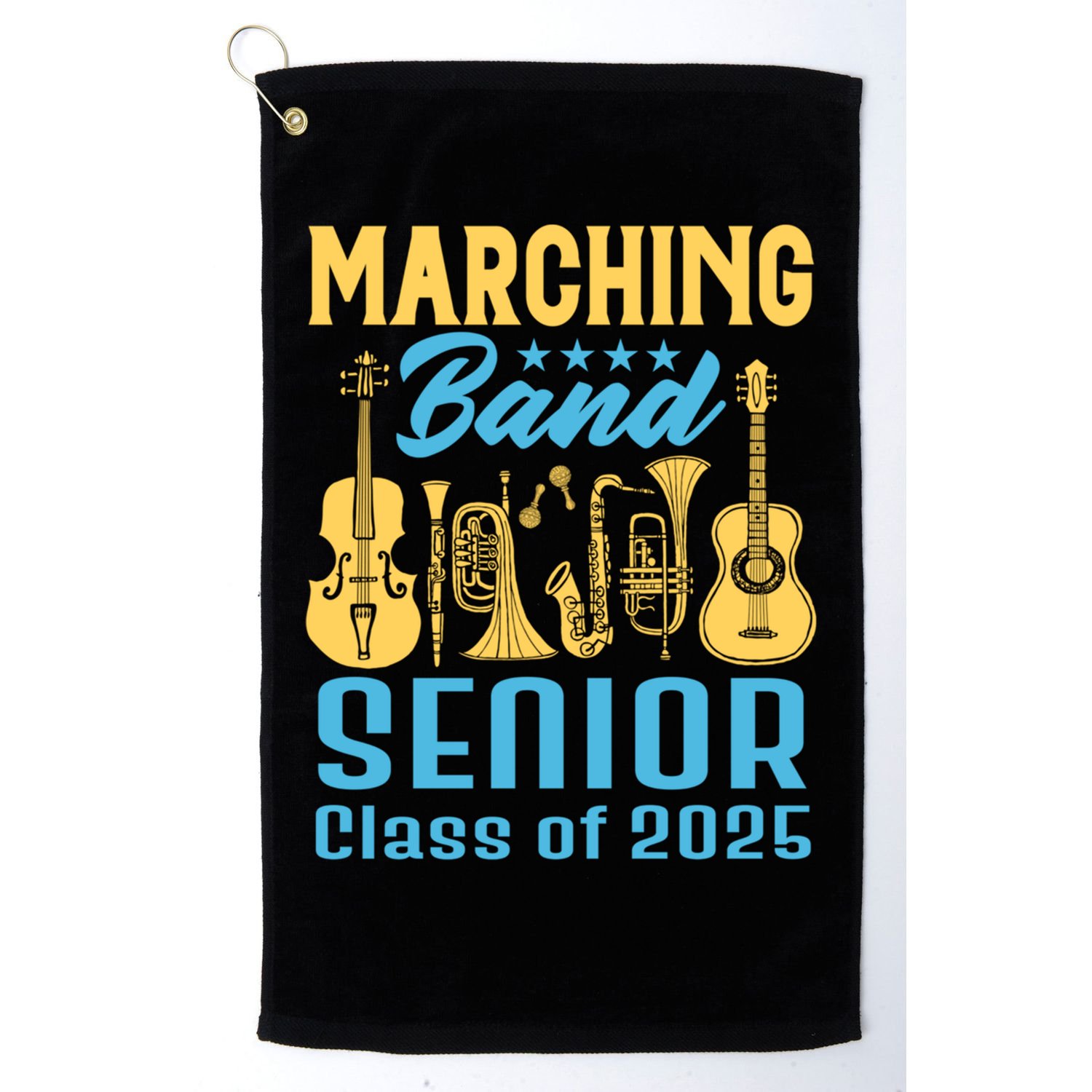 Marching Band Senior 2025 Musician Graduation Party Funny Gift Golf Towel