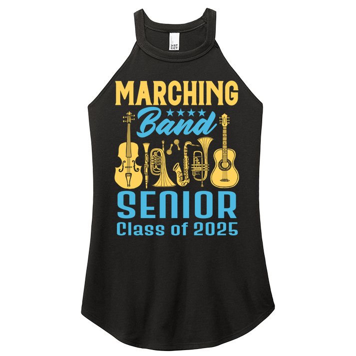 Marching Band Senior 2025 Musician Graduation Party Funny Gift Women's Perfect Tri Rocker Tank