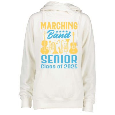 Marching Band Senior 2025 Musician Graduation Party Funny Gift Womens Funnel Neck Pullover Hood