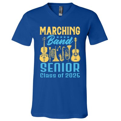 Marching Band Senior 2025 Musician Graduation Party Funny Gift V-Neck T-Shirt