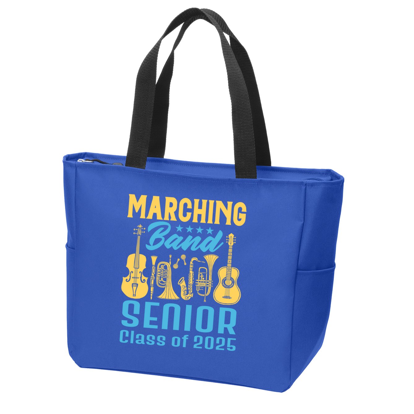 Marching Band Senior 2025 Musician Graduation Party Funny Gift Zip Tote Bag