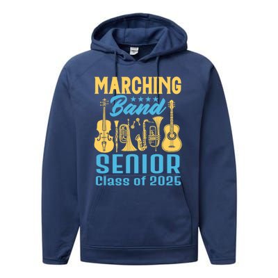 Marching Band Senior 2025 Musician Graduation Party Funny Gift Performance Fleece Hoodie