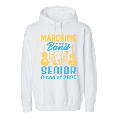 Marching Band Senior 2025 Musician Graduation Party Funny Gift Garment-Dyed Fleece Hoodie