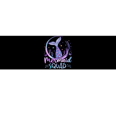 Mermaid Birthday Squad Party Girl Women Mermaid Bumper Sticker