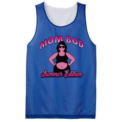 Mom Bod Summer Edition Funny For Mother Grandmother Great Gift Mesh Reversible Basketball Jersey Tank