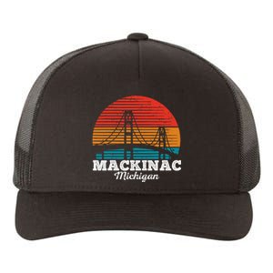 Mackinac Bridge Souvenir Mackinaw Island Retro Michigan Yupoong Adult 5-Panel Trucker Hat