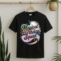 Magical Birthday Squad Unicorn Party Fun T-Shirt