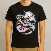 Magical Birthday Squad Unicorn Party Fun T-Shirt