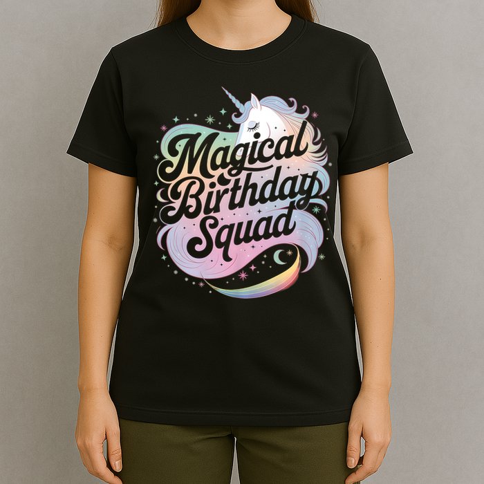 Magical Birthday Squad Unicorn Party Fun T-Shirt