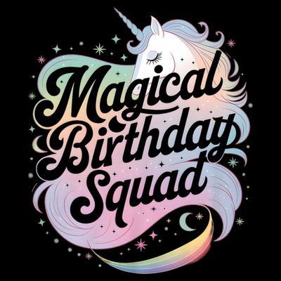 Magical Birthday Squad Unicorn Party Fun T-Shirt
