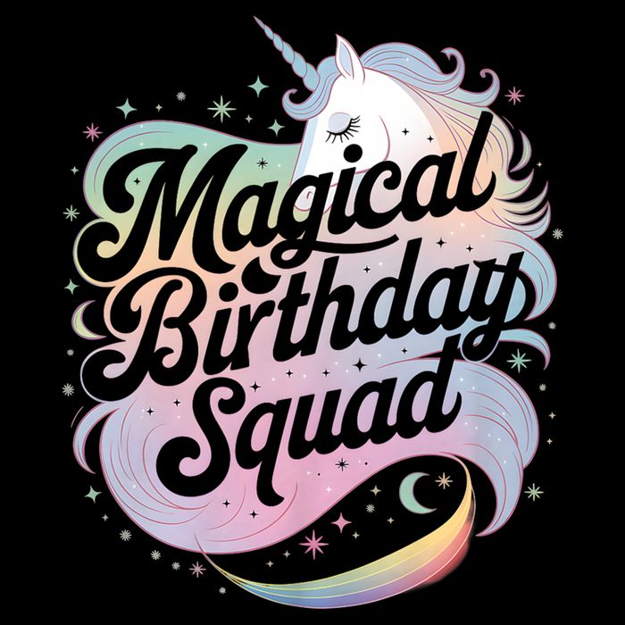 Magical Birthday Squad Unicorn Party Fun T-Shirt