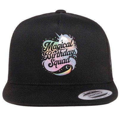 Magical Birthday Squad Unicorn Party Fun Flatbill Hat