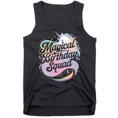 Magical Birthday Squad Unicorn Party Fun Tank Top