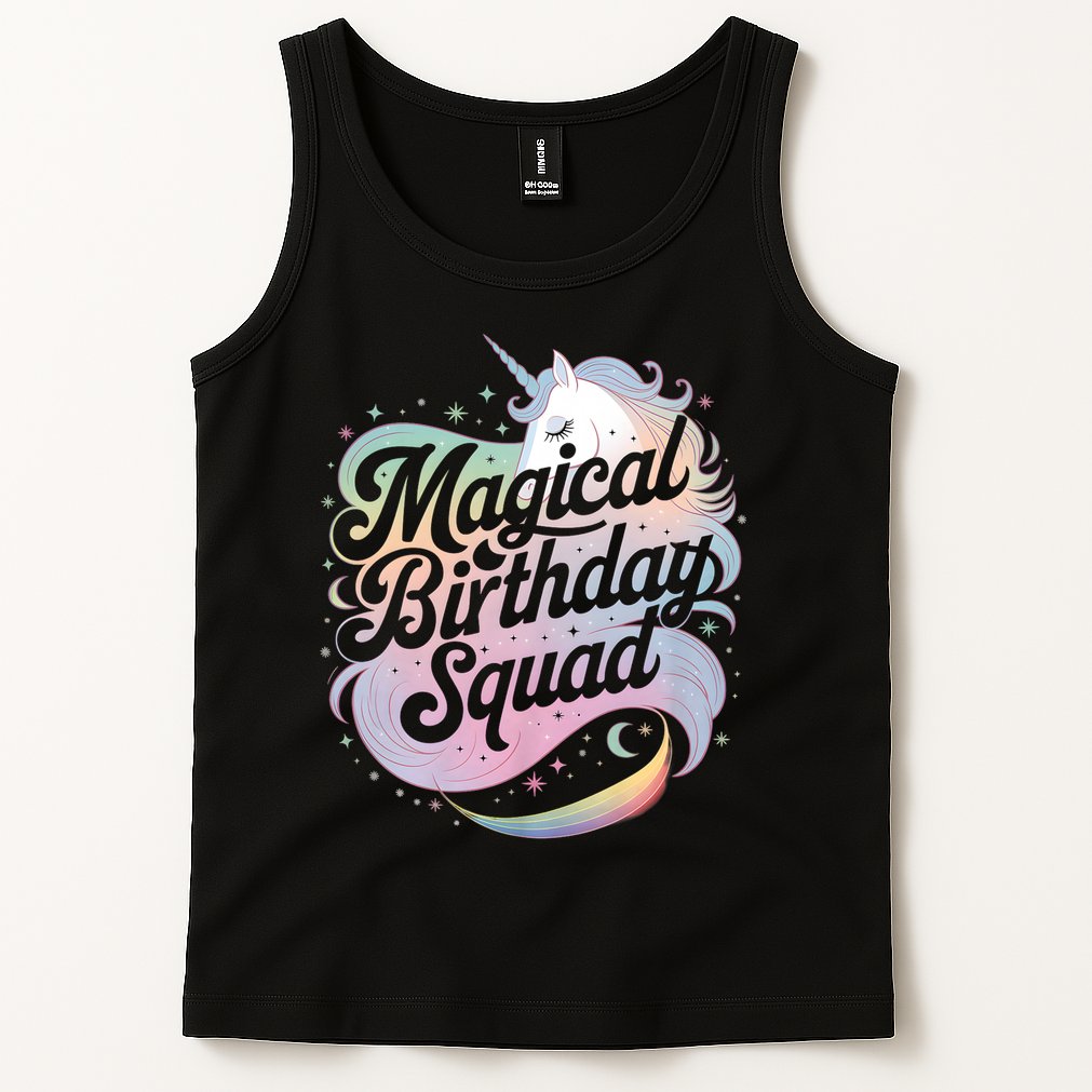 Magical Birthday Squad Unicorn Party Fun Tank Top