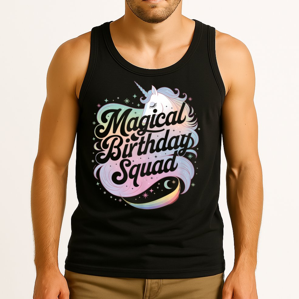 Magical Birthday Squad Unicorn Party Fun Tank Top