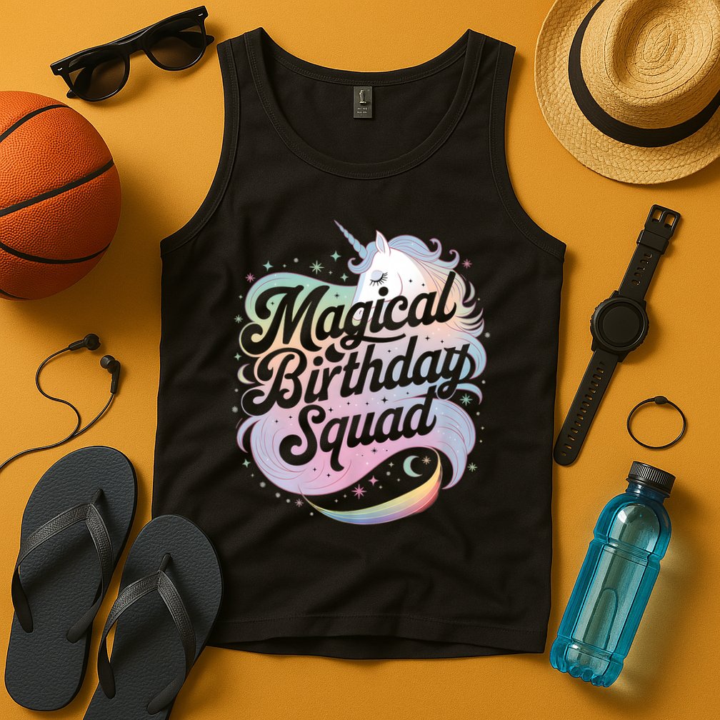 Magical Birthday Squad Unicorn Party Fun Tank Top
