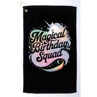 Magical Birthday Squad Unicorn Party Fun Golf Towel