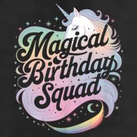 Magical Birthday Squad Unicorn Party Fun Golf Towel