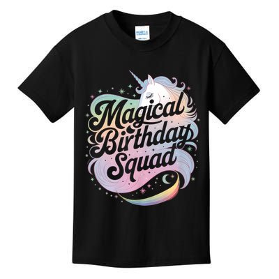 Magical Birthday Squad Unicorn Party Fun Kids T-Shirt