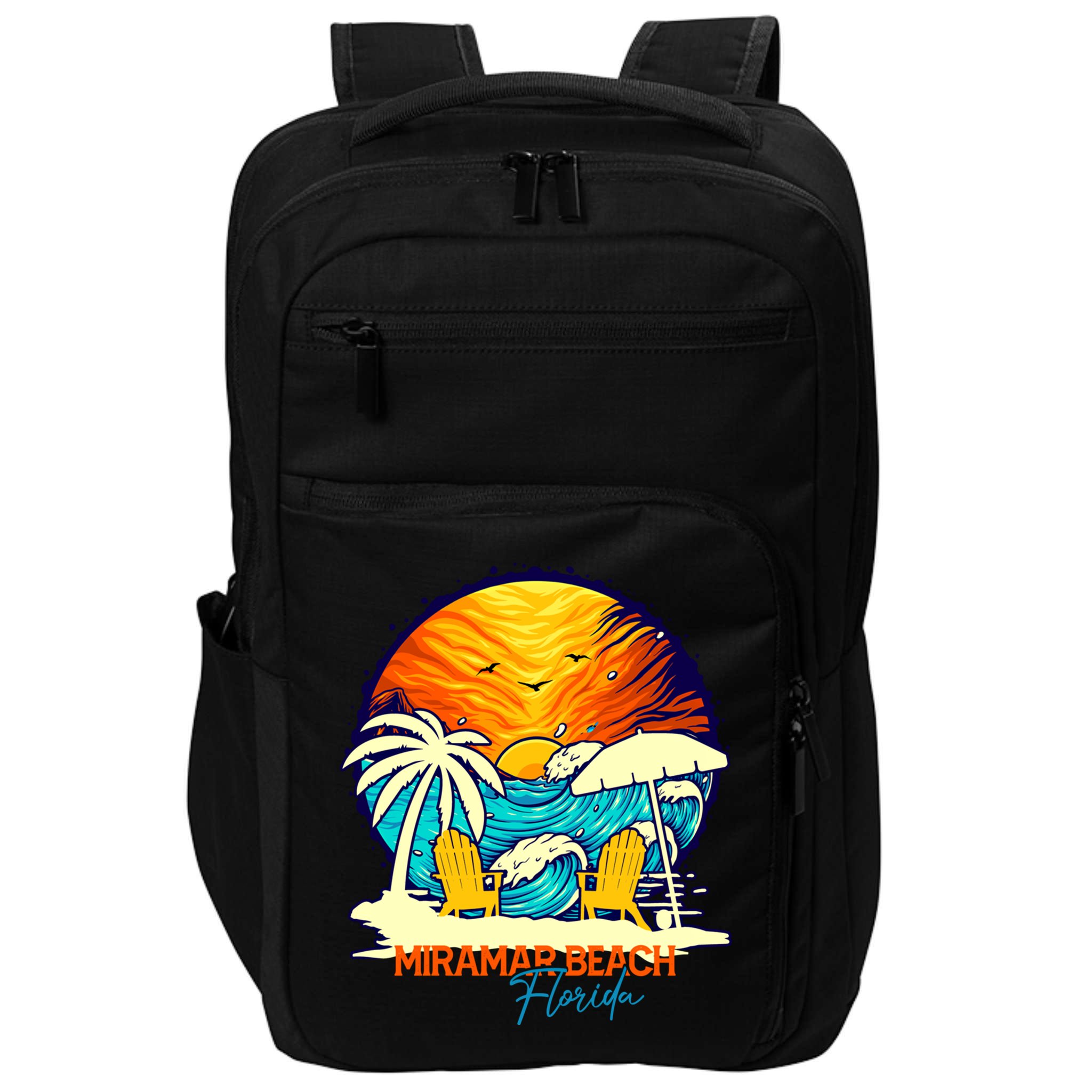 Miramar Beach Sunset Florida Vacation Couples Family Group Great Gift Impact Tech Backpack