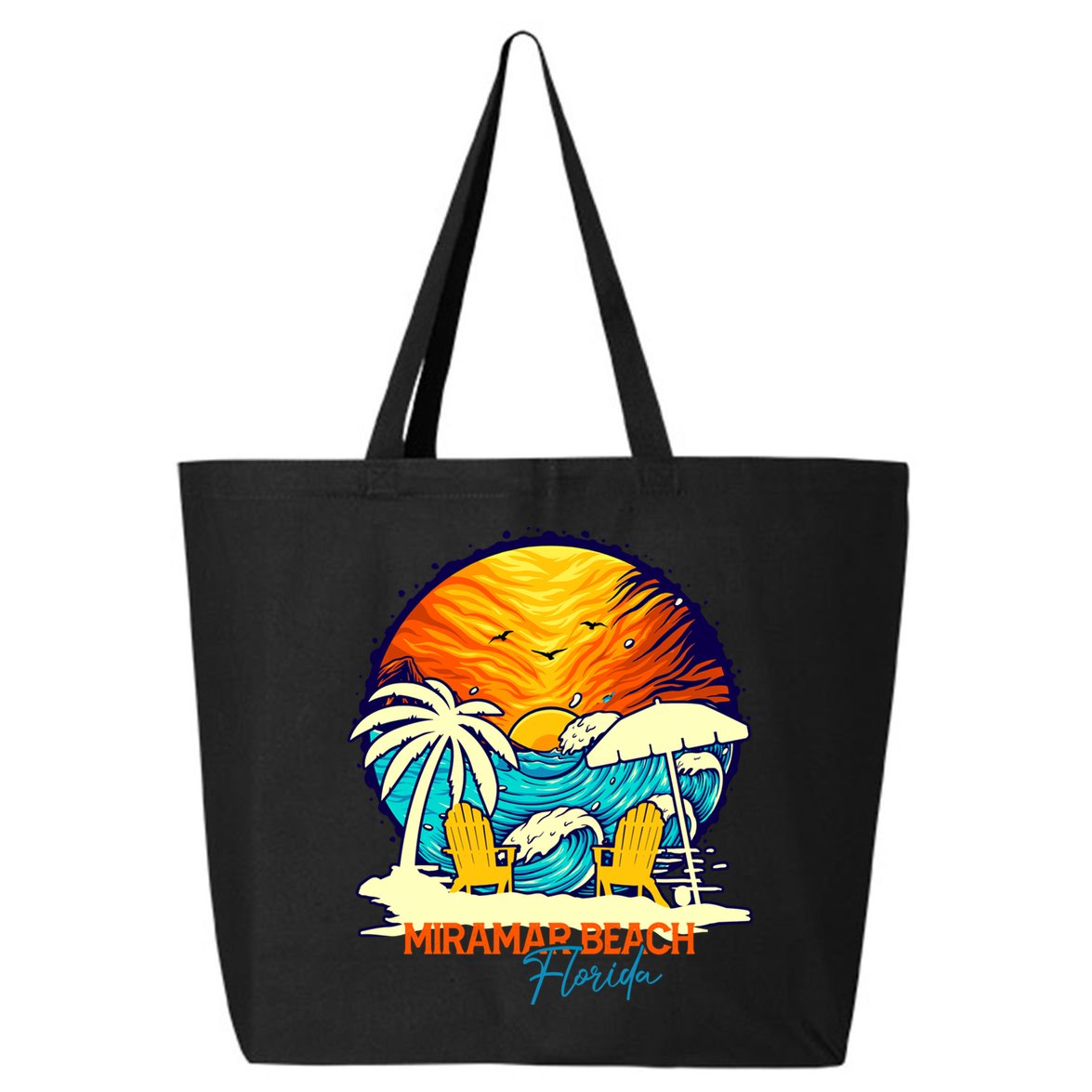 Miramar Beach Sunset Florida Vacation Couples Family Group Great Gift 25L Jumbo Tote