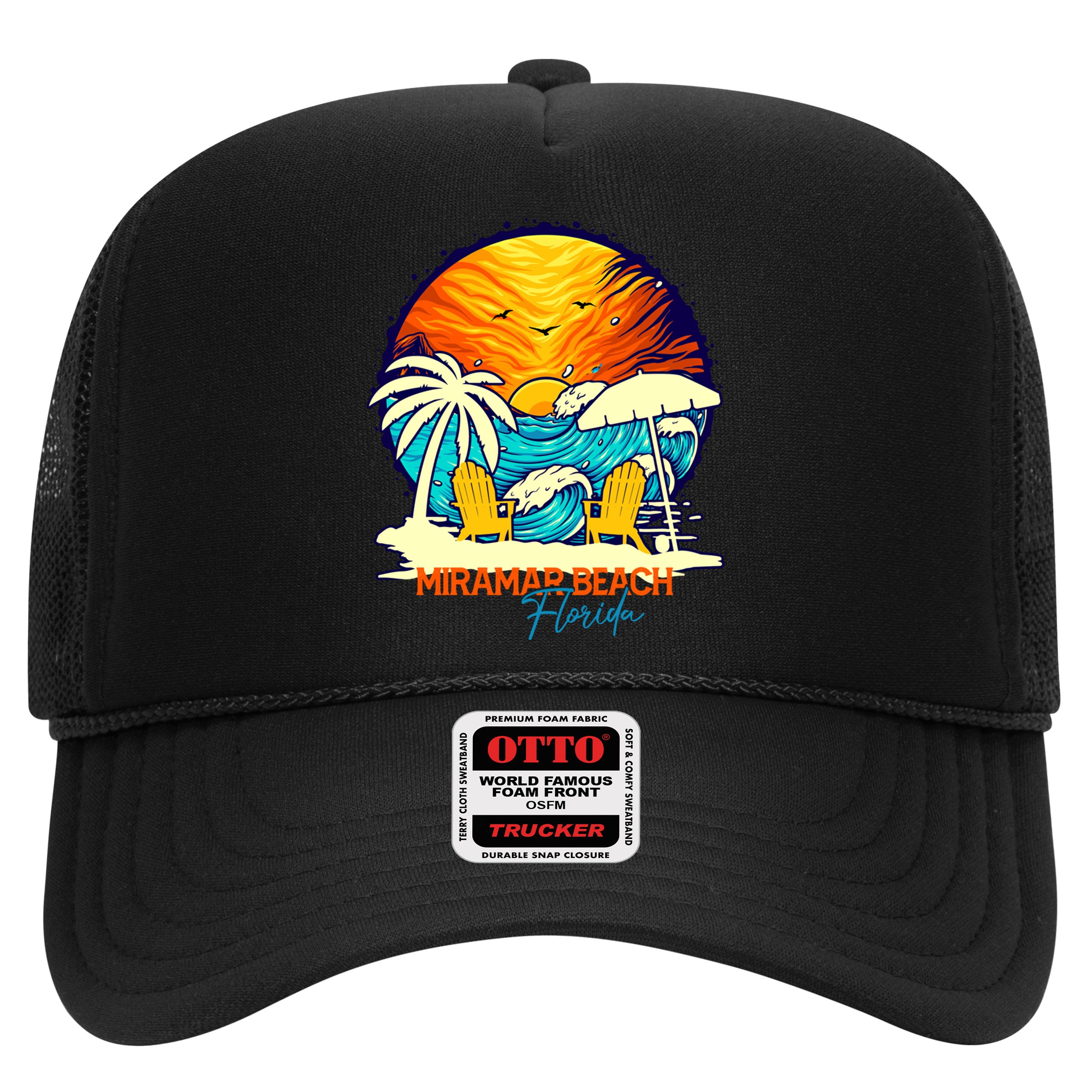 Miramar Beach Sunset Florida Vacation Couples Family Group Great Gift Hat
