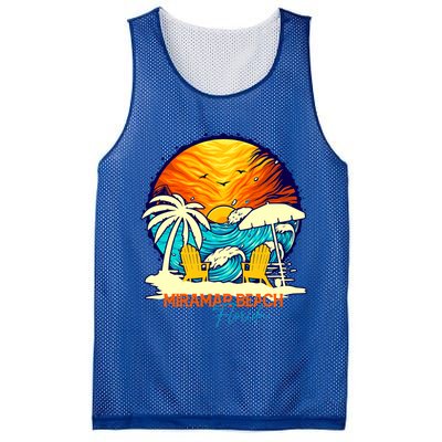 Miramar Beach Sunset Florida Vacation Couples Family Group Great Gift Mesh Reversible Basketball Jersey Tank