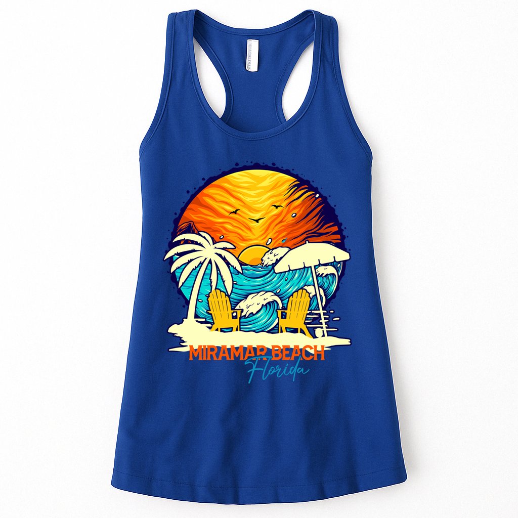 Miramar Beach Sunset Florida Vacation Couples Family Group Great Gift Womens Tank Top