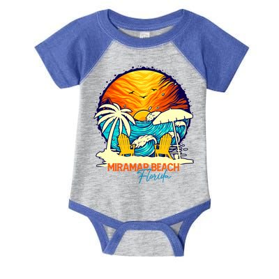 Miramar Beach Sunset Florida Vacation Couples Family Group Great Gift Infant Baby Jersey Bodysuit