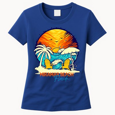 Miramar Beach Sunset Florida Vacation Couples Family Group Great Gift Womens T-Shirt