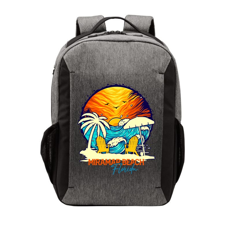 Miramar Beach Sunset Florida Vacation Couples Family Group Great Gift Vector Backpack