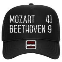 Mozart Beethoven Symphony Scoreboard Funny Classical Music High Crown Mesh Back Trucker Hat