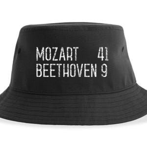 Mozart Beethoven Symphony Scoreboard Funny Classical Music Sustainable Bucket Hat