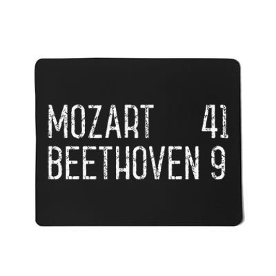 Mozart Beethoven Symphony Scoreboard Funny Classical Music Mousepad