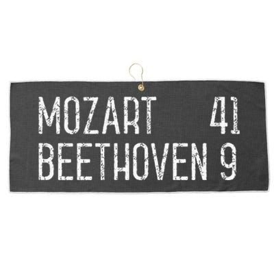 Mozart Beethoven Symphony Scoreboard Funny Classical Music Large Microfiber Waffle Golf Towel