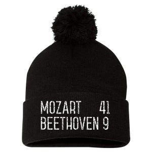 Mozart Beethoven Symphony Scoreboard Funny Classical Music Pom Pom 12in Knit Beanie