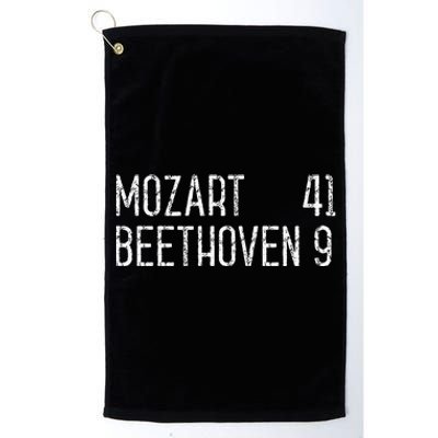 Mozart Beethoven Symphony Scoreboard Funny Classical Music Platinum Collection Golf Towel