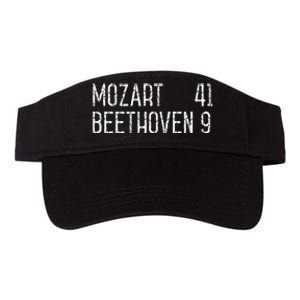 Mozart Beethoven Symphony Scoreboard Funny Classical Music Valucap Bio-Washed Visor