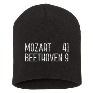 Mozart Beethoven Symphony Scoreboard Funny Classical Music Short Acrylic Beanie