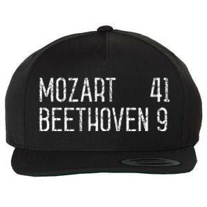 Mozart Beethoven Symphony Scoreboard Funny Classical Music Wool Snapback Cap