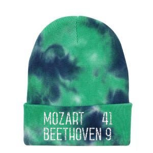 Mozart Beethoven Symphony Scoreboard Funny Classical Music Tie Dye 12in Knit Beanie