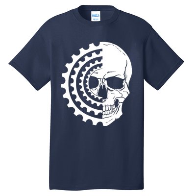 Mountain Biking Skull And Gear Vintage Tall T-Shirt